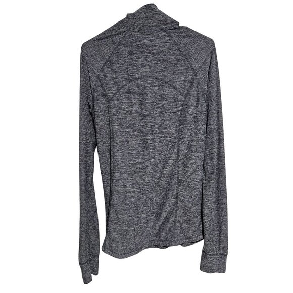 Old Navy Active Gray Quarter Zip Pullover Top Womens Size Medium Semi Fitted - Picture 2 of 6